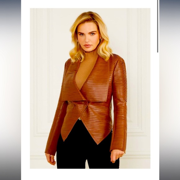 NWT Marciano leather jacket - Picture 1 of 9